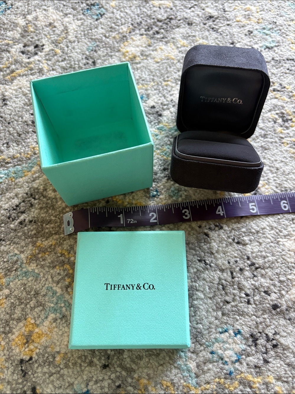 Tiffany & Co. Small Jewelry Box Set in Tiffany Blue and Black